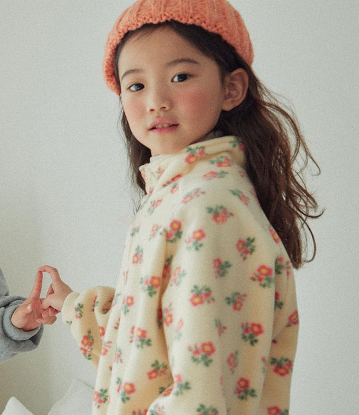 Baby Girl High Neck Jacquard Thick Warm Two Pieces Sets